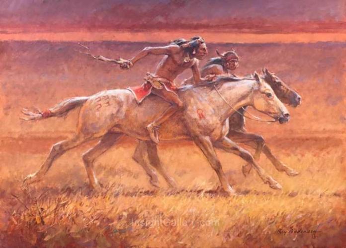The Buffalo Pony Race by Roy Andersen (1930-2019)
